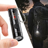 Senter Mini LED Multifungsi dengan Klip Pena, Senter Tangan Darurat Portabel USB Isi Ulang untuk Penggunaan Luar Ruangan