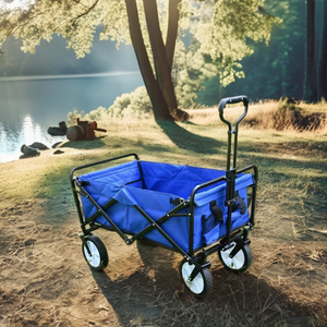 Wind Valley Anpassbarer OEM-unterstützter 4-Rad-Klappwagen aus Edelstahl Tragbarer Outdoor-Camping wagen für Werkzeuge - Product Image 6