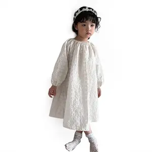 Mädchen Frühling Herbst Kleid Kleinkind Baby Neue Kleider für Mädchen Baumwolle Langarm Kinder Party Blumen kleid Mode Kostüm