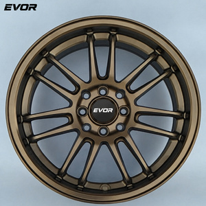 ล้อแม็กซ์ EVOR Wheels Auto Parts ขอบลึก <span class=keywords><strong>15x7</strong></span> 17x8 18x8.5  5 รู 4 รู ขายส่งราคาถูก ล้ออัลลอยด์ลายหลายก้าน สีไฮเปอร์แบล็ค 20 มม. - Product Image 4
