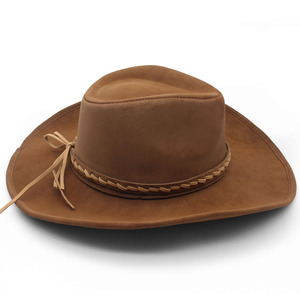 Nuevos Sombreros de Equitación Personalizados de Cuero PU para Exteriores - Sombreros Vaqueros para Hombre de Alta Calidad, de Secado Rápido y Transpirables, Personalizables - Product Image 4