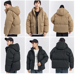 Giacca Puffer Personalizzata da Uomo, Giacca Imbottita con Cappuccio, Giacca Puffer con Logo Personalizzato - Product Image 2