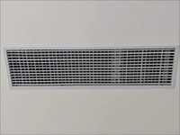 Diffuseur d'air à lamelles réglables ABS, simple ou double couche, panneaux longs personnalisés pour l'admission et la circulation de l'air frais (500x150mm) Haut/Bas