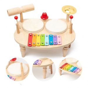 Cadeau d'anniversaire sûr pour bébé, xylophone coloré, instrument de musique, ensemble de tambours pour enfants, pour tout-petits - Product Image 5