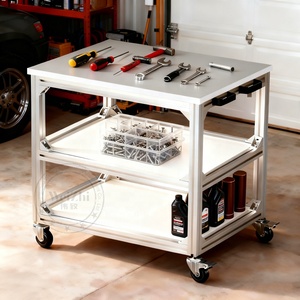 Weizhi Chất lượng cao di động bàn làm việc chống tĩnh tiêu chuẩn cán băng ghế dự bị nhôm hồ sơ bảng với bánh xe - Product Image 4