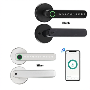 Tuya Bluetooth Smart Lock Handle Fingerprint Password Key Card Electric <strong>Door</strong> <strong>Knob</strong> Smartphone Unlock for Home Hotel - Product Image 1