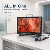 Système de caméra endoscopique tout-en-un IKEDA YKD-9122 avec source de lumière intégrée et moniteur HD, unité d'endoscopie médicale portable