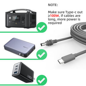 Meilleure vente 18AWG portable Starlink Mini câble d'alimentation CC USB-C directe remplacement de gaine en PVC pur cuivre pour Starlink Mini - Product Image 4