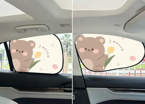 Cortinas <span class=keywords><strong>para</strong></span> Ventanas de Auto - 4 Piezas - Bloquean 100% de la Luz - Cubiertas <span class=keywords><strong>para</strong></span> Ventanas de Auto con Película Electrostática - Parasol que Mantiene la Temperatura Más Fresca - Product Image 3