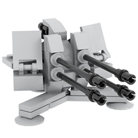 Juguetes Educativos de Construcción de Bloques de Ladrillos con Armas Militares Modernas de la Segunda Guerra Mundial, Cañones Antiaéreos de 28 mm, Obús Múltiple, MOC5066