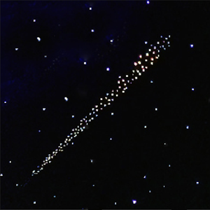 Comet personalizado 60cm * 60cm <span class=keywords><strong>cielo</strong></span> estrellado techo intermitente meteorito panel de luz de fibra óptica - Product Image 1