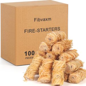[Vente Directe] Allume-feu en laine de bois à couche de cire épaissie pour une durée de combustion extra longue les nuits d'hiver – Rouleaux d'allume-feu faits à la main - Product Image 5