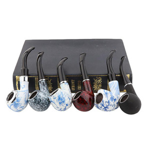 Futeng Custom 6 Pcs Hars Sigaret Rook Pijp Tabak Groothandel Roken Hand Pijp Set Wood Pijpen Met Accessoires - Product Image 2