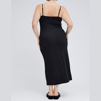 Robe en tissu de soie fabricant personnalisé robe douce col droit bretelles réglables décontracté longue robe sans lacet vêtements de détente