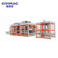 Machine de fabrication de briques entièrement automatique pour pavés creux en béton et blocs emboîtables QT18-15, ligne de production hydraulique PLC