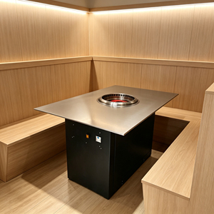 Table de barbecue commerciale Jilu en acier inoxydable, facilement démontable, sans fumée, auto-purifiante, avec échappement inférieur pour la restauration - Product Image 3