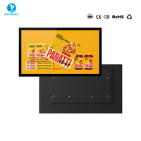 RK3566 Tableta Android con Pantalla Táctil Capacitiva de 15.6 Pulgadas, Montada en Pared, Industrial, PoE RJ45, Bisel Estrecho, Reproductor de Publicidad
