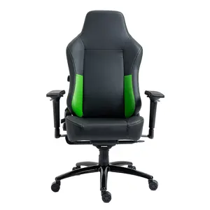 ANJI Factory 2023 gaming stuhl high back black green leather gamer chairs massage racing computer gaming chair