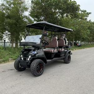 Voiturette de <span class=keywords><strong>golf</strong></span> 6 places 4 roues + 2 places <span class=keywords><strong>Golf</strong></span> électrique Adultes Voiturette de <span class=keywords><strong>golf</strong></span> électrique à bas <span class=keywords><strong>prix</strong></span> - Product Image 3