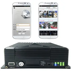 Kit DVR Seluler 4 Saluran Murah, Kit Keamanan Mobil Truk Bus AHD dengan Monitor LCD 7 Inci dan Kit MDVR