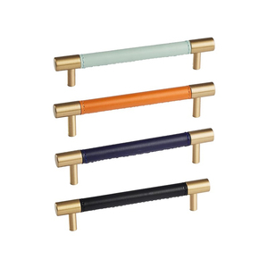 Da hiện đại tủ xử lý Brass Door knobs đen màu hồng tủ quần áo ngăn kéo knobs đồ nội thất phần cứng cho nhà bếp phòng ngủ phòng tắm - Product Image 6