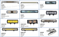 ATV UTV Super Bright 3 Row 7 "14" 20 "26" 32 Inch 12V 24V Barra Led Bar Car White Amber Strobe Led Light Bar Barre De Led