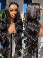 Perruques en cheveux humains bouclés ondulés densité 200, avec dentelle HD, vierges brutes, cuticules alignées, perruque frontale en dentelle, sans colle, en dentelle suisse HD