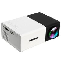 Mini proyector portátil PVO película de cine en casa con proyector HD MI USB proyector LED mini yg300