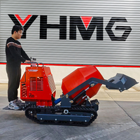 Mini bétonnière de haute qualité 750kg Dumper à chargement automatique avec moteur diesel Machine à béton hydraulique Micro