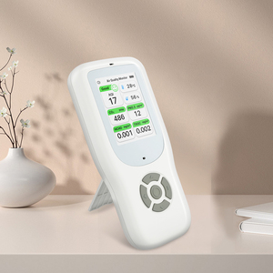 Medidor de calidad del aire 9 en 1 multifunción para exteriores, dispositivo de prueba de aire CO2 PM2.5 TVOC HCHO, temperatura y humedad con soporte - Product Image 3