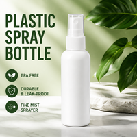 Bouteille pulvérisatrice en plastique blanc, pulvérisation fine continue à 360°, pompe rechargeable, pour cheveux, plantes, nettoyage, buse réglable, incassable