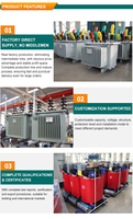 Transformateur auto-sonorisé sec de la série Hanbang SCB10, bobine toroïdale en résine époxy, enroulement en cuivre, 50/60Hz, usage électrique 110V/400V, Chine