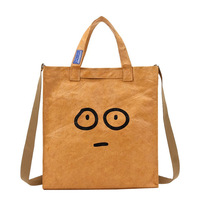 Nouveau style – Sac fourre-tout décontracté pour homme en papier DuPont à motif géométrique, grande capacité, polyvalent, tendance, pour étudiant, sac à bandoulière pour le shopping