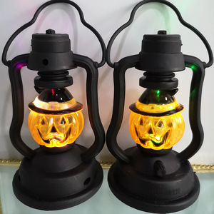Pumpkin Skull <b>LED</b> Pony Lantern Halloween Decoration Prop Creative Holiday <b>Bar</b> Party <b>Light</b> <b>LED</b> Oil Lamp Prop Lantern Decoration - Product Image 4