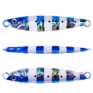 Señuelo Metálico <span class=keywords><strong>de</strong></span> 30g-60g para Pesca Vertical, Holográfico Láser, Señuelo <span class=keywords><strong>de</strong></span> Hundimiento, Pilker para Pesca Costera y Pesca en Alta Mar - Product Image 2