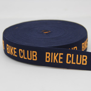 <span class=keywords><strong>2025</strong></span> mới tùy chỉnh màu xanh đậm 100% Polyester dệt Vành đai hàng đầu vải dệt kim ban nhạc đàn hồi thời trang - Product Image 2