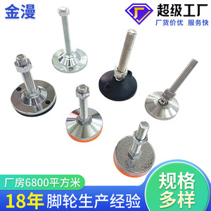ขาตั้งพลาสติกสีส้มเหลือง M8 10 12 14 16 18 20 เหล็กกล้าคาร์บอนชุบโครเมียม แผ่นรองรับแรงกระแทกสำหรับเครื่องจักรอุตสาหกรรม - Product Image 3