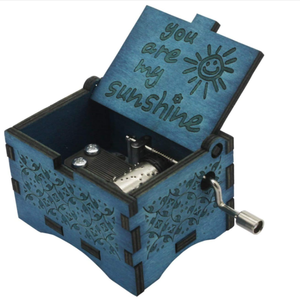 Wooden Music Boxes Laser Engraved Hand Crank Classical Wood <strong>Sunshine</strong> Musical Box <strong>Gifts</strong> for Birthday Christmas Valentine's Day - Product Image 4