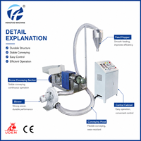 Machine de recyclage de plastique à vis simple entièrement automatique avec refroidissement par air, capacité de 60 kg par heure, fabriquée en Chine, HONTO HT-90