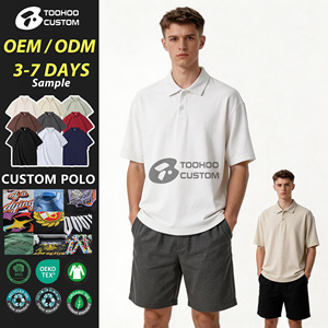 Camisetas Polo Extra Grandes con Logotipo Personalizado OEM para Hombre, Estampadas, de Manga Caída, Estilo Casual de Verano, de Algodón Grueso, de Secado Rápido - Product Image 1