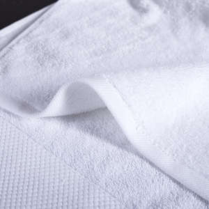 Hôtel et <span class=keywords><strong>Spa</strong></span> Blanc Pur Coton Serviette de Bain Absorbant Agrandi pour Salons de Beauté Bed & Breakfast Logo Personnalisable Bienvenue - Product Image 3