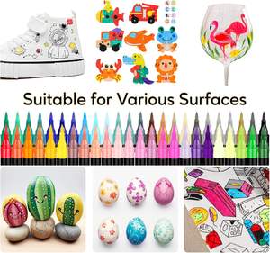 Más de <span class=keywords><strong>132</strong></span> Colores, Marcadores de Pintura Acrílica de Doble Punta, Resistentes al Agua, No Tóxicos, para Manualidades y Arte - Product Image 6