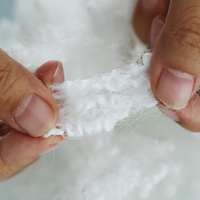 Fabrique le matériau de remplissage solide vierge en fibre de polyesters 7D 2.5D pour les peluches de canapé