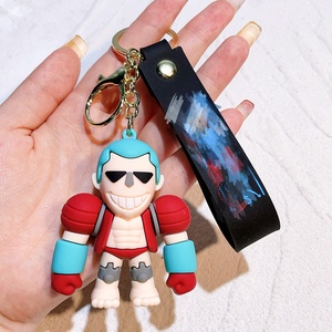 Venta al por mayor: Set de 6 llaveros temáticos de anime pirata con figuras de Luffy, Zoro y Nami, para distribuidores transfronterizos, venta al por mayor y al detalle, en <span class=keywords><strong>bolsa</strong></span>/caja OPP. - Product Image 2