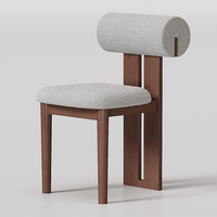 Chaise de salle à manger en bois massif nordique, revêtement en cuir, sans accoudoirs, personnalisable, design moderne du milieu du siècle, pour la maison et les restaurants