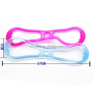 Custom Body Shape Fitness 8-Shaped TPE Chest Expander Yoga Exercise Pull-Up Resistance Loop Stretch Bands TPR Strips