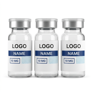 Waterproof Matte Minimalist Printed <b>Stickers</b> Custom Product Name Dosage Text for Freeze Dried Glass Xilin Vial <b>Bottles</b> - Product Image 3