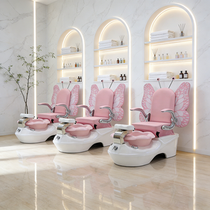 Creative Design Beauty Nail Salon Equipment pink butterfly Shaped Foot Care Spa Chair Modern Pedicure Chair for Children - Product Image 2