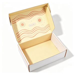 FX Eco Friendly Zipper Tear Strip Mailer Box Kraft Corrugated Case Four-Color Printed for Subscription Gift Parcels Wholesale - Product Image 5