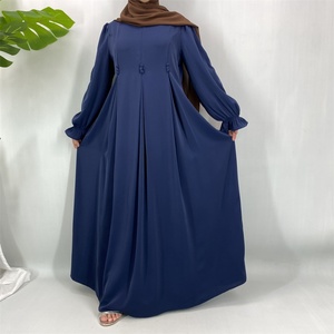 New Arrival Premium Closed Modest Maxi <b>Abaya</b> for Muslim Women Pockets Stylish Flowy Large Hem-Lightweight Breathable (6916) - Product Image 4